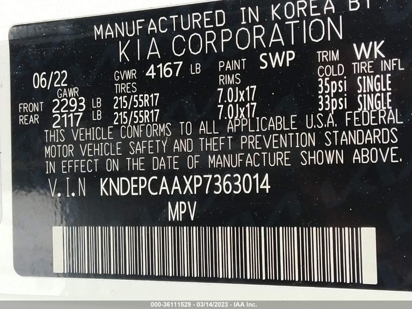 2023 KIA SELTOS LX - KNDEPCAAXP7363014
