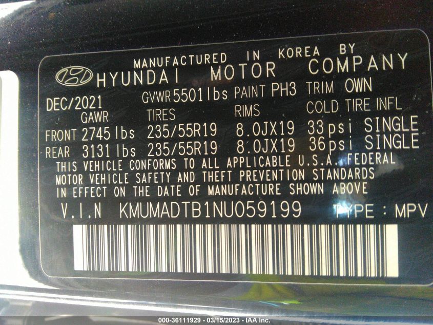 2022 GENESIS GV70 2.5T KMUMADTB1NU059199