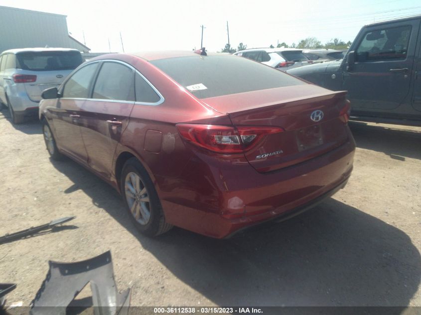 2016 HYUNDAI SONATA 2.4L SE - 5NPE24AF5GH301340