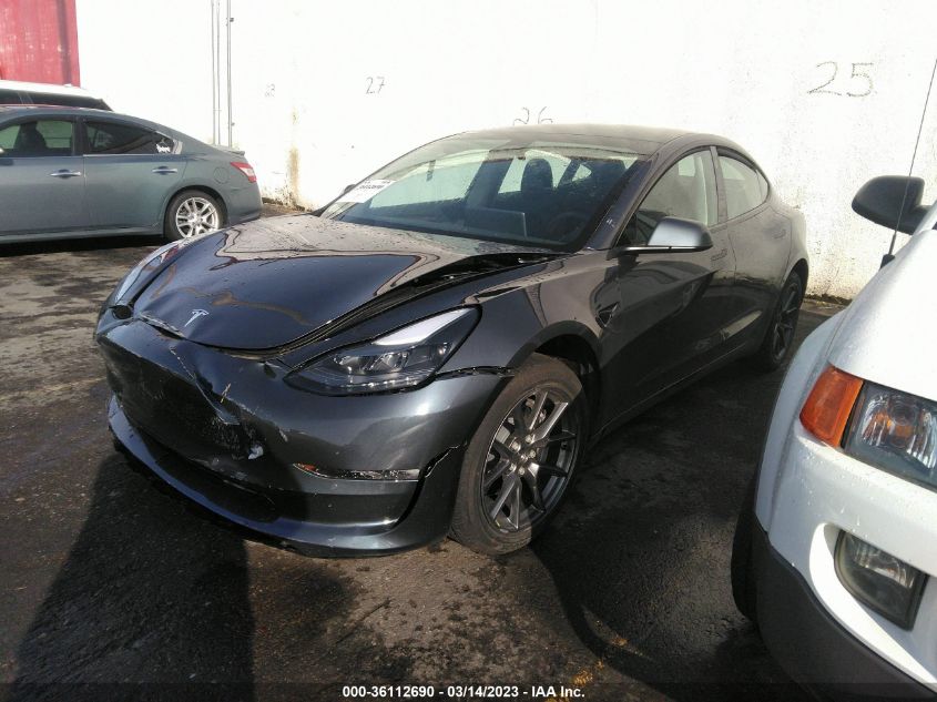 2022 TESLA MODEL 3 LONG RANGE - 5YJ3E1EB0NF366712