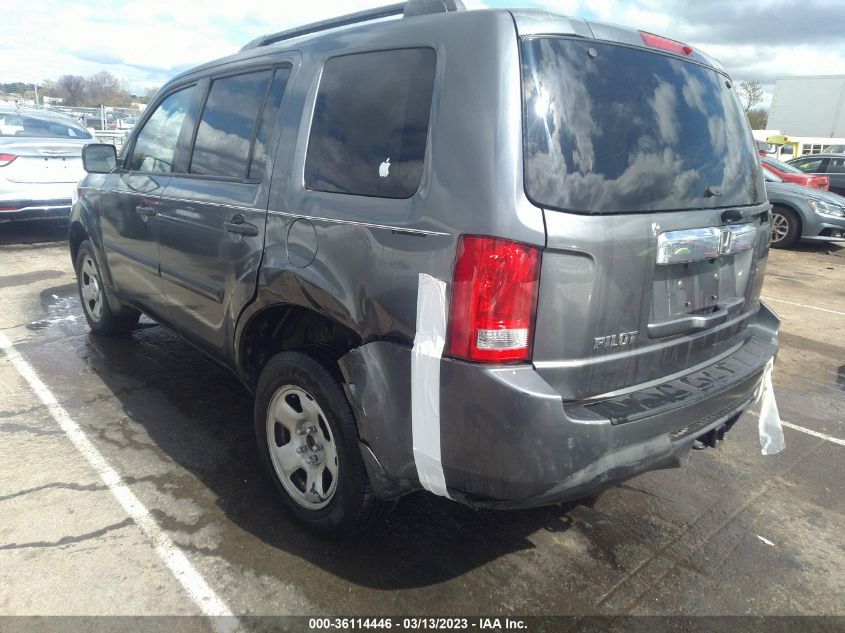 2013 HONDA PILOT LX - 5FNYF3H27DB010931