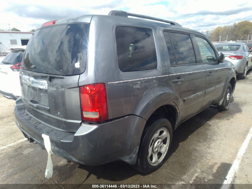 2013 HONDA PILOT LX - 5FNYF3H27DB010931