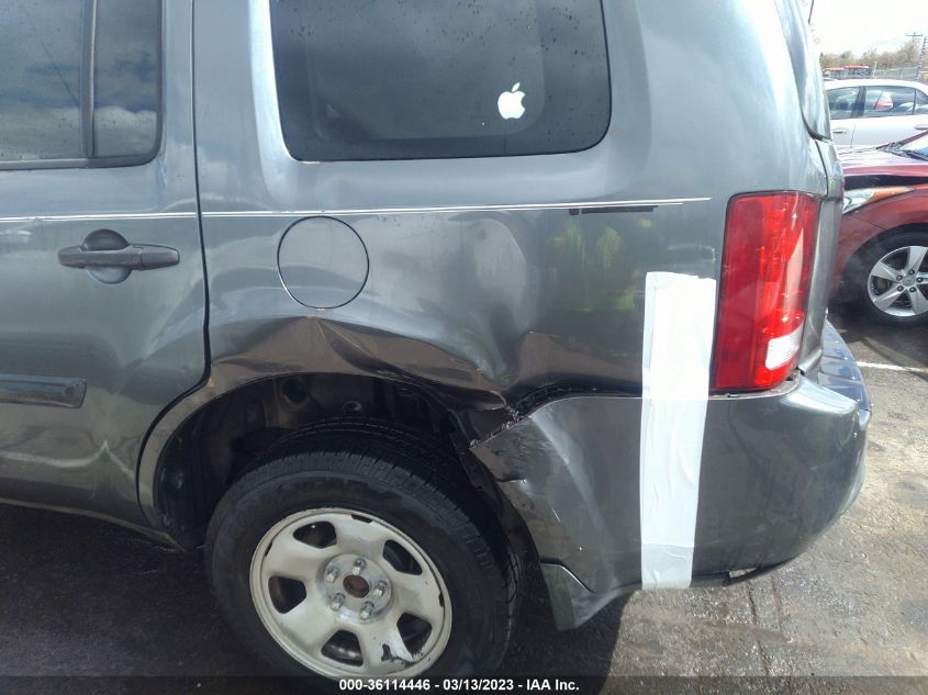 2013 HONDA PILOT LX - 5FNYF3H27DB010931