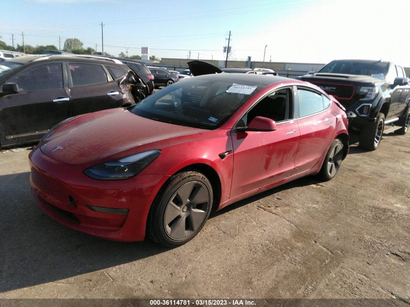 2022 TESLA MODEL 3 LONG RANGE - 5YJ3E1EB9NF248772