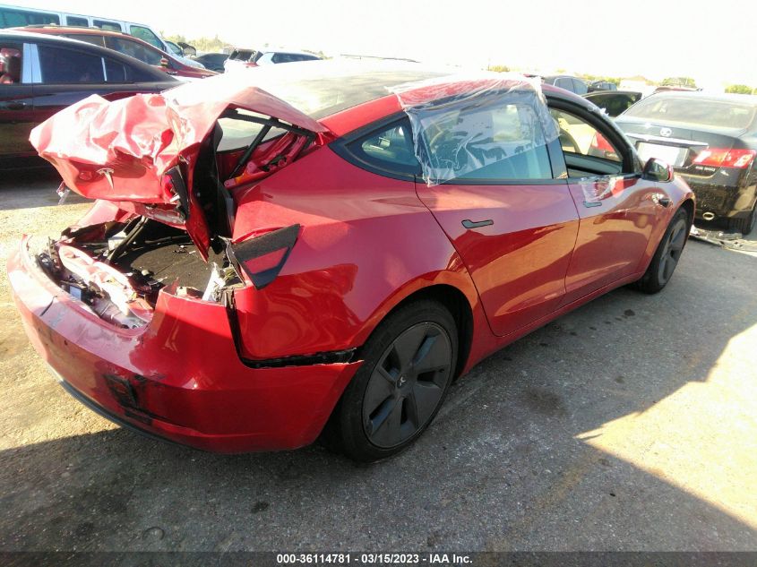 2022 TESLA MODEL 3 LONG RANGE - 5YJ3E1EB9NF248772