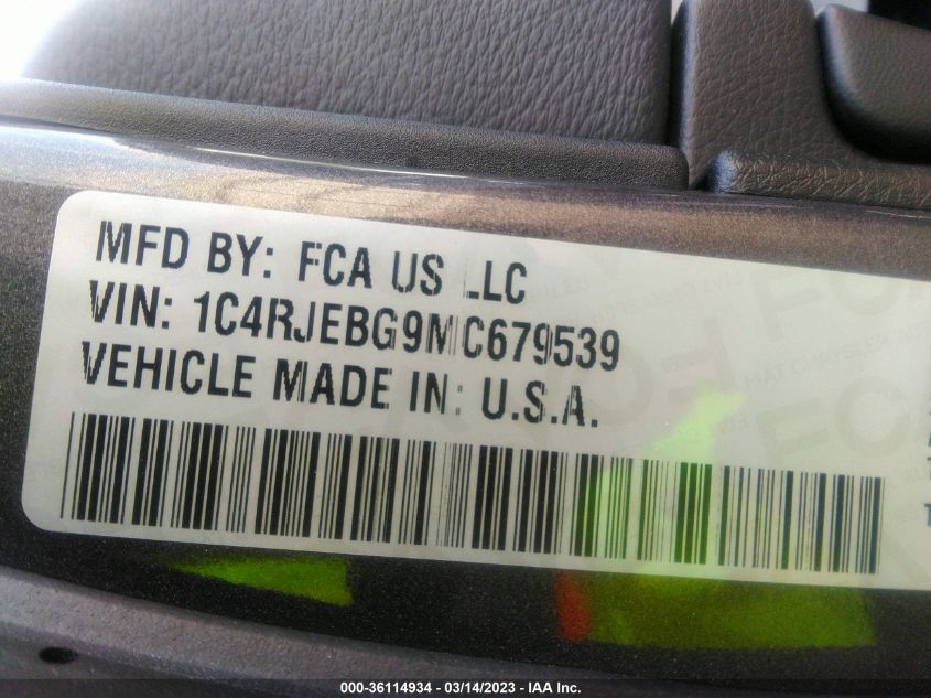 2021 JEEP GRAND CHEROKEE LIMITED - 1C4RJEBG9MC679539