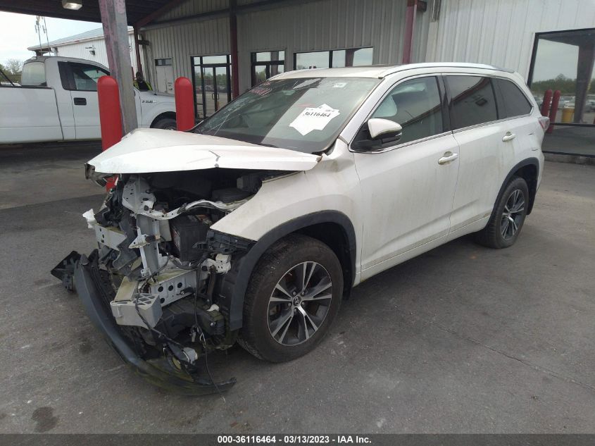 2016 TOYOTA HIGHLANDER XLE 5TDJKRFH6GS275721