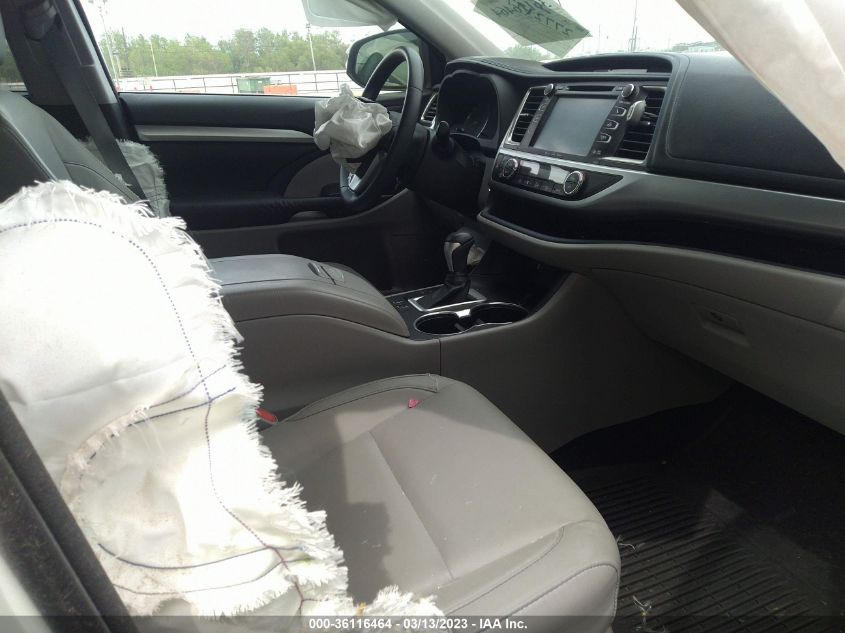 2016 TOYOTA HIGHLANDER XLE 5TDJKRFH6GS275721