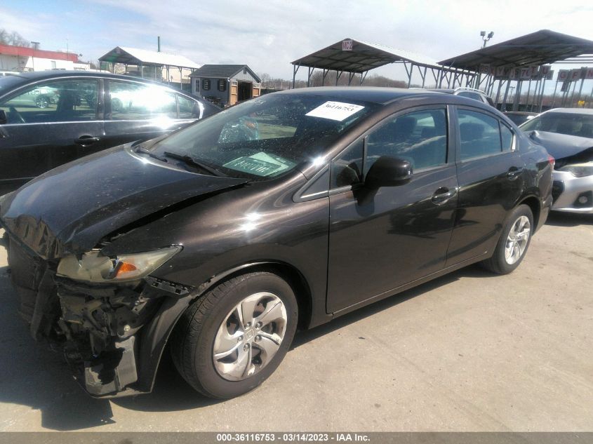 2013 HONDA CIVIC SDN LX - 19XFB2F56DE201952