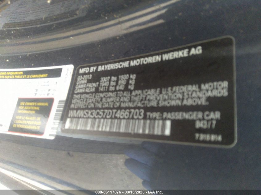 2013 MINI COOPER COUPE S WMWSX3C57DT466703