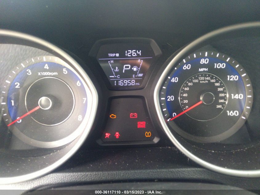 2014 HYUNDAI ELANTRA COUPE - KMHDH6AHXEU025050