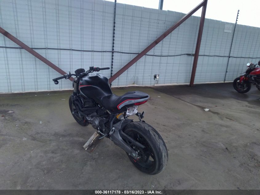 2020 DUCATI MONSTER 821 ZDMMACLS6LB005875