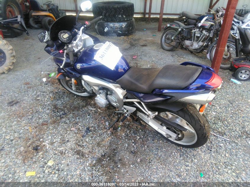 2004 YAMAHA FZ6 S - JYARJ08E44A002074