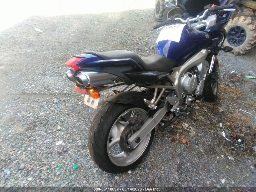 2004 YAMAHA FZ6 S - JYARJ08E44A002074