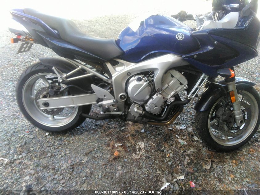 2004 YAMAHA FZ6 S - JYARJ08E44A002074