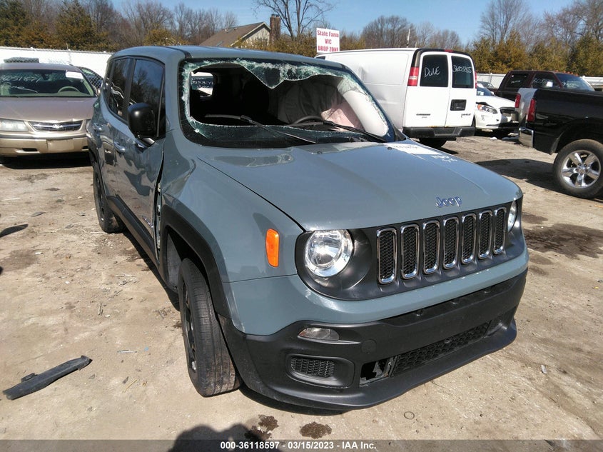 VIN ZACCJBAB7HPE83112 2017 JEEP RENEGADE SPORT