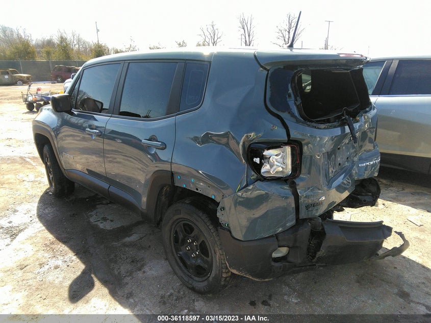 VIN ZACCJBAB7HPE83112 2017 JEEP RENEGADE SPORT