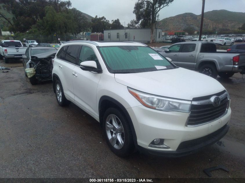 2016 TOYOTA HIGHLANDER LIMITED - 5TDDKRFHXGS240015