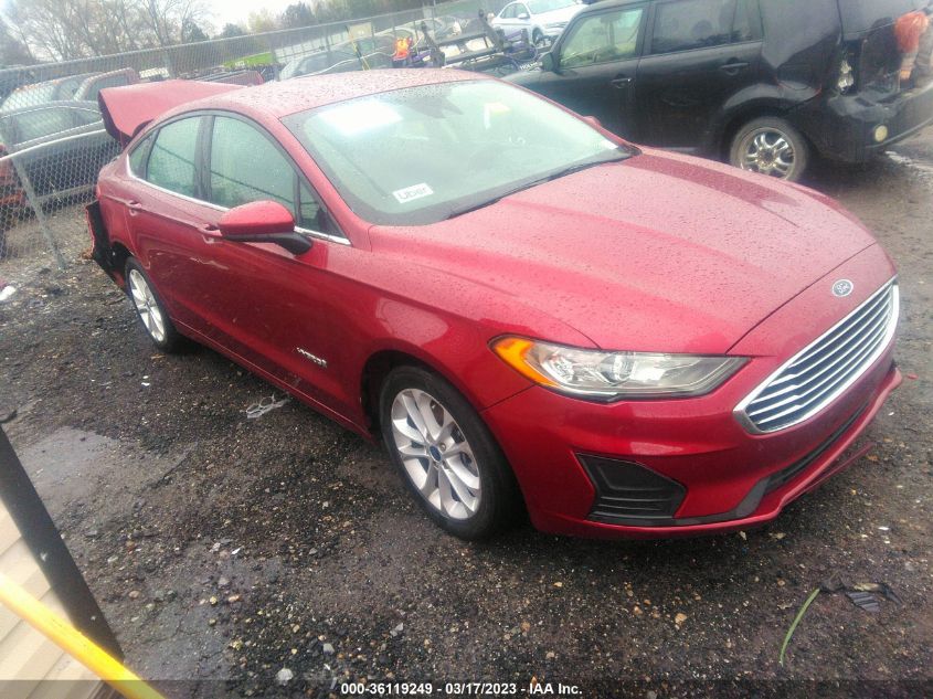 2019 FORD FUSION HYBRID SE - 3FA6P0LU2KR256573