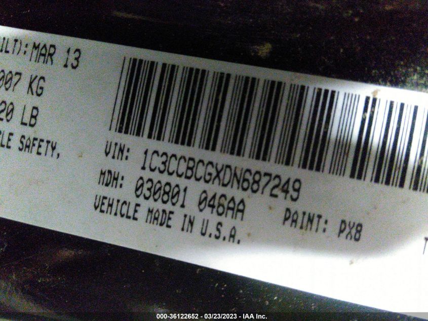 2013 CHRYSLER 200 LIMITED - 1C3CCBCGXDN687249