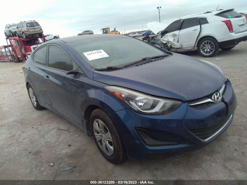 2016 HYUNDAI ELANTRA SE - 5NPDH4AE6GH791756