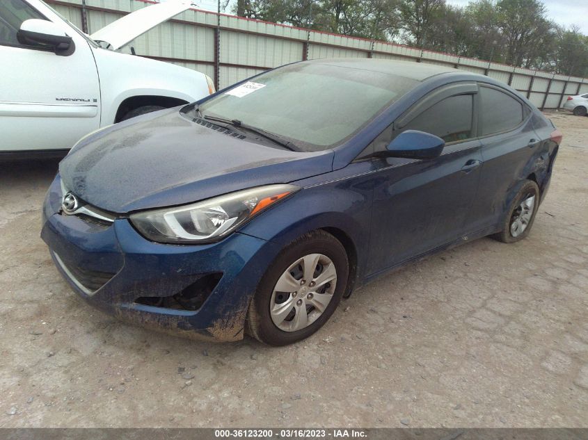 2016 HYUNDAI ELANTRA SE - 5NPDH4AE6GH791756