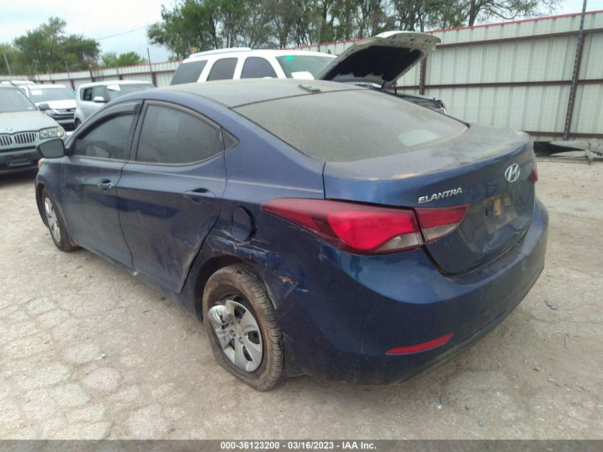 2016 HYUNDAI ELANTRA SE - 5NPDH4AE6GH791756