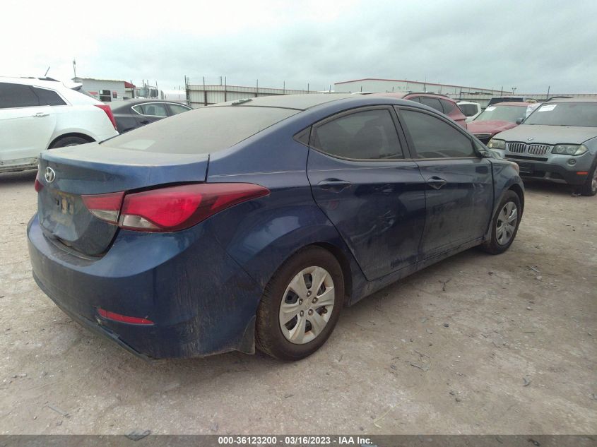 2016 HYUNDAI ELANTRA SE - 5NPDH4AE6GH791756