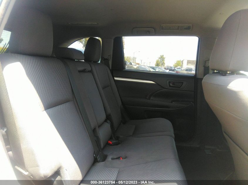 2015 TOYOTA HIGHLANDER LE - 5TDZARFH1FS009348