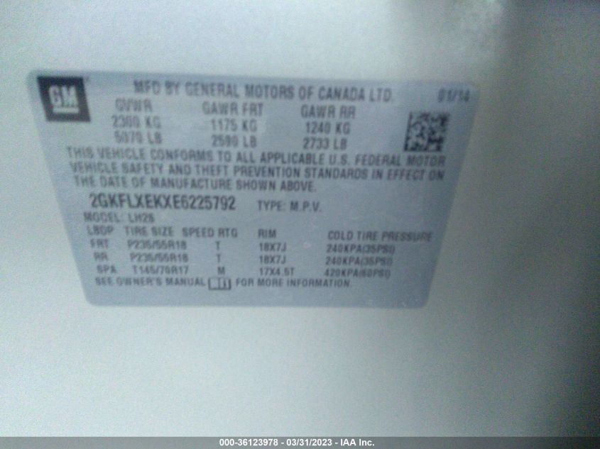 2014 GMC TERRAIN SLT - 2GKFLXEKXE6225792