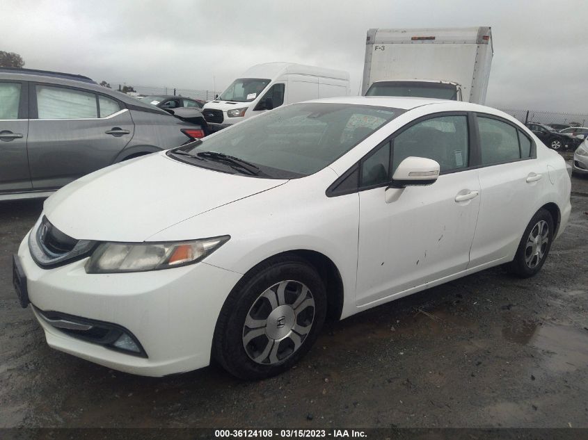 2013 HONDA CIVIC HYBRID - 19XFB4F2XDE202796
