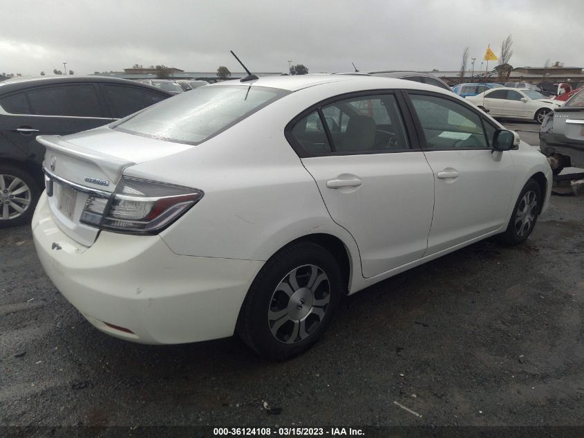 2013 HONDA CIVIC HYBRID - 19XFB4F2XDE202796