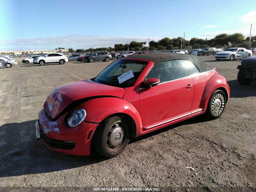 2013 VOLKSWAGEN BEETLE CONVERTIBLE 2.5L 3VW5P7AT4DM822612