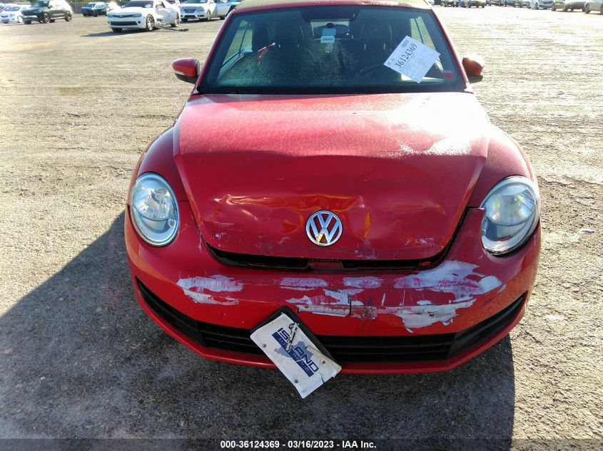 2013 VOLKSWAGEN BEETLE CONVERTIBLE 2.5L 3VW5P7AT4DM822612