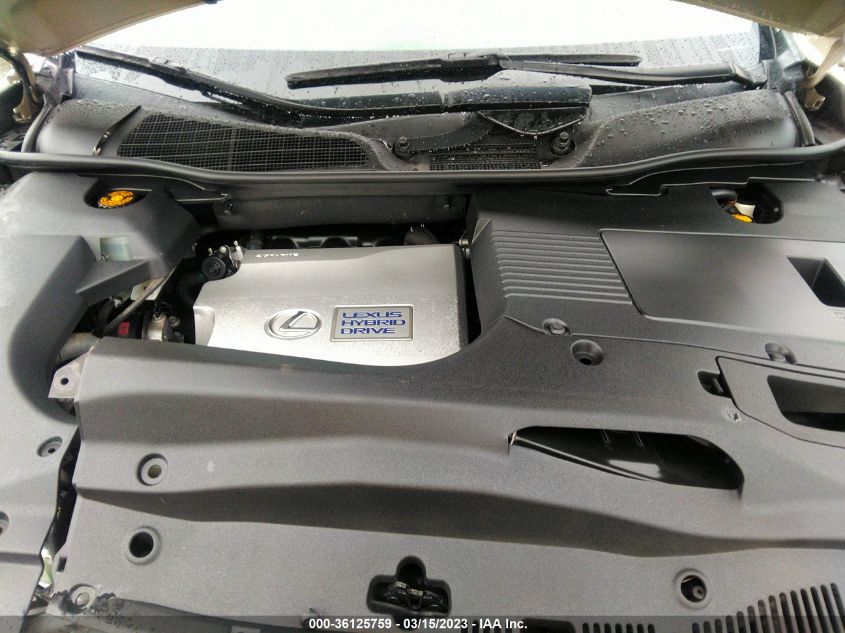 2013 LEXUS RX 450H JTJBC1BA6D2063199