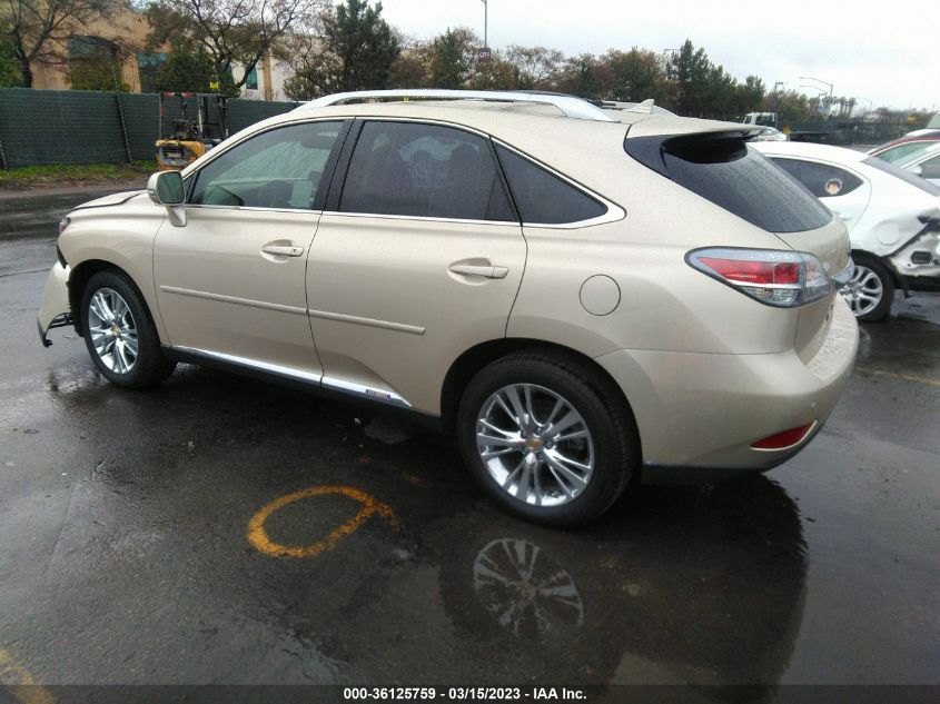 2013 LEXUS RX 450H JTJBC1BA6D2063199