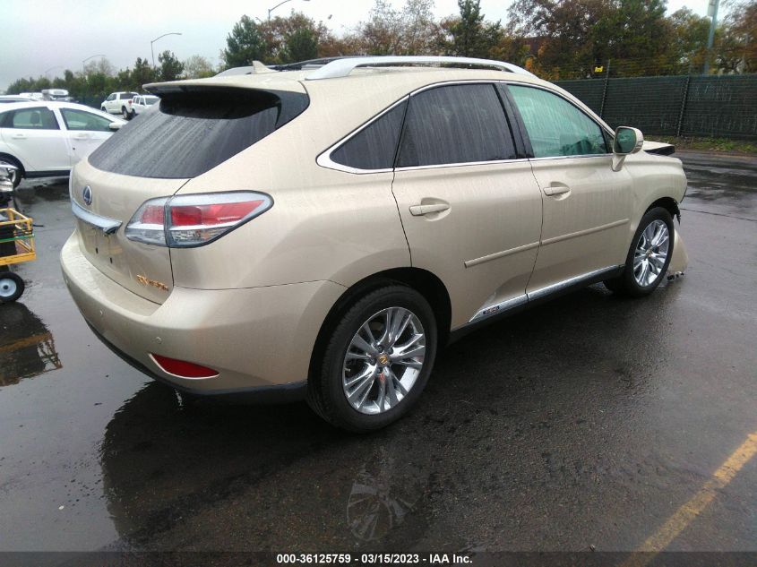 2013 LEXUS RX 450H JTJBC1BA6D2063199