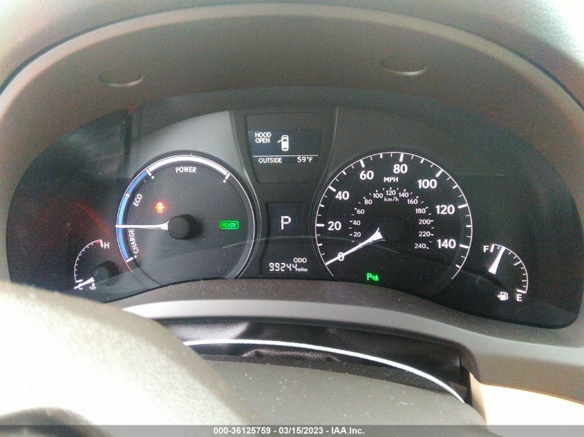 2013 LEXUS RX 450H JTJBC1BA6D2063199