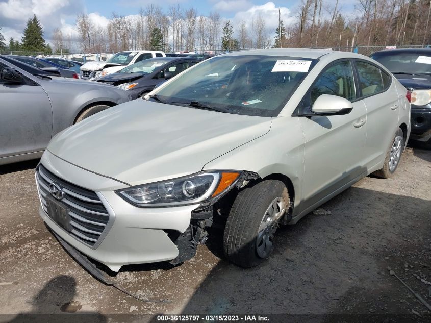 2017 HYUNDAI ELANTRA SE - KMHD74LF5HU119330