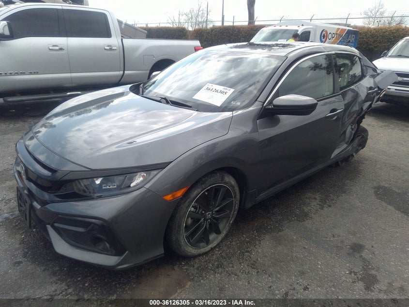 VIN SHHFK7H6XMU408646 2021 HONDA CIVIC HATCHBACK EX