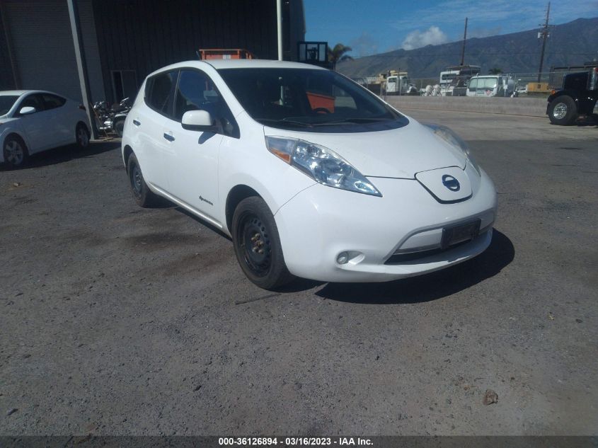 Lot #2544994486 2013 NISSAN LEAF S salvage car