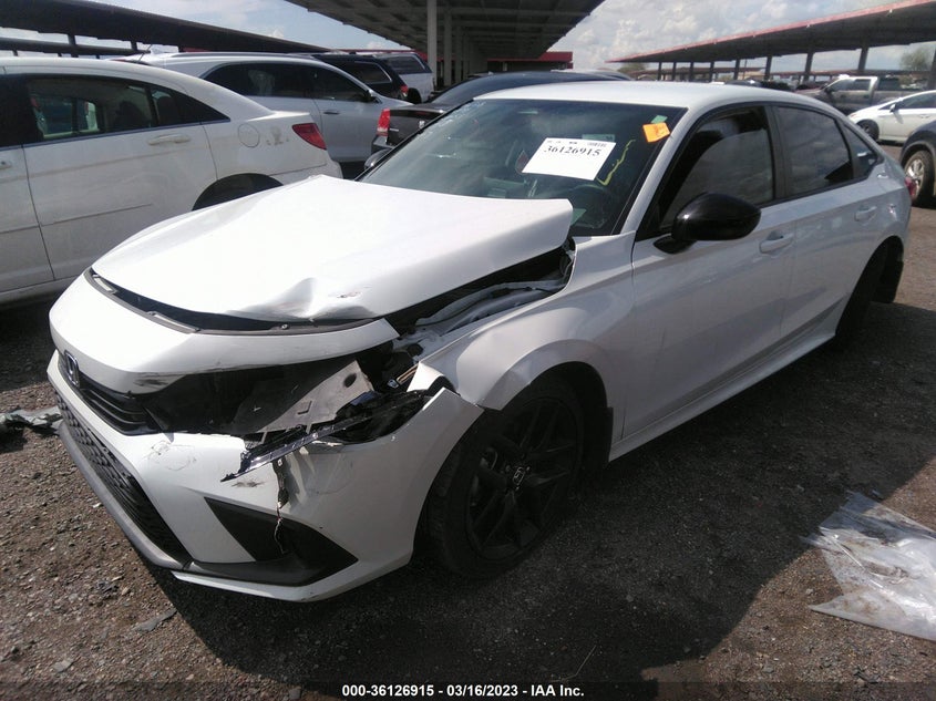 VIN 2HGFE2F5XNH600653 2022 HONDA CIVIC SEDAN SPORT