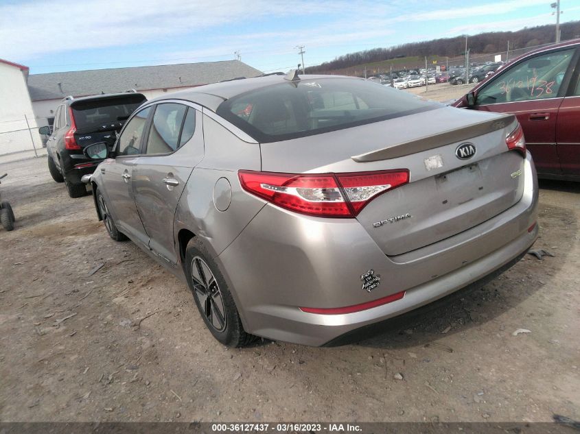 2013 KIA OPTIMA HYBRID LX - KNAGM4AD2D5043899