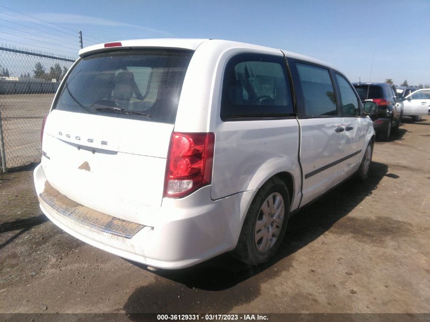 2014 DODGE GRAND CARAVAN AMERICAN VALUE PKG - 2C4RDGBG3ER167450