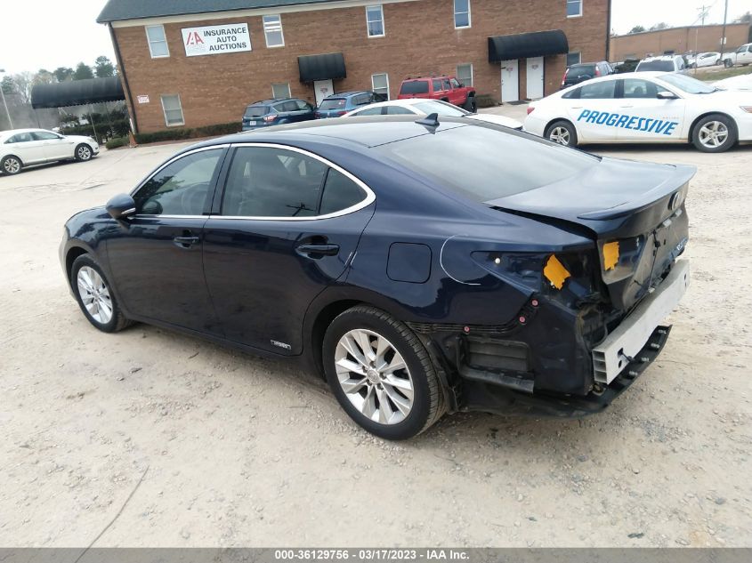 2013 LEXUS ES 300H HYBRID JTHBW1GGXD2019700