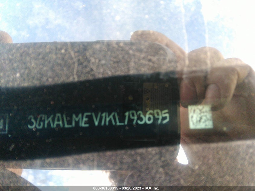 VIN 3GKALMEV1KL193695 2019 GMC TERRAIN SLE