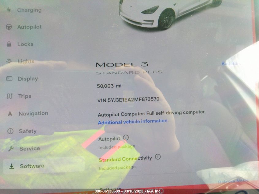 2021 TESLA MODEL 3 STANDARD RANGE PLUS - 5YJ3E1EA2MF873570