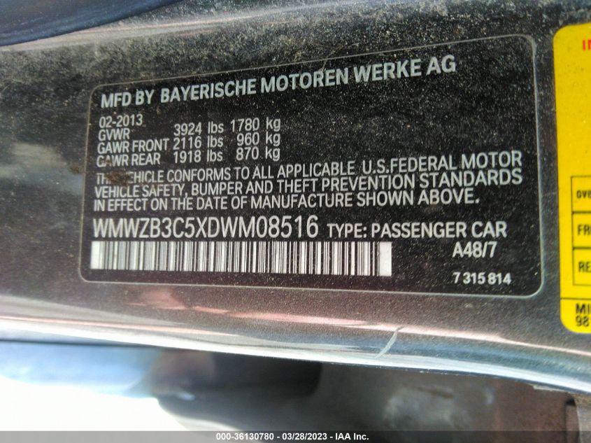 2013 MINI COOPER COUNTRYMAN - WMWZB3C5XDWM08516