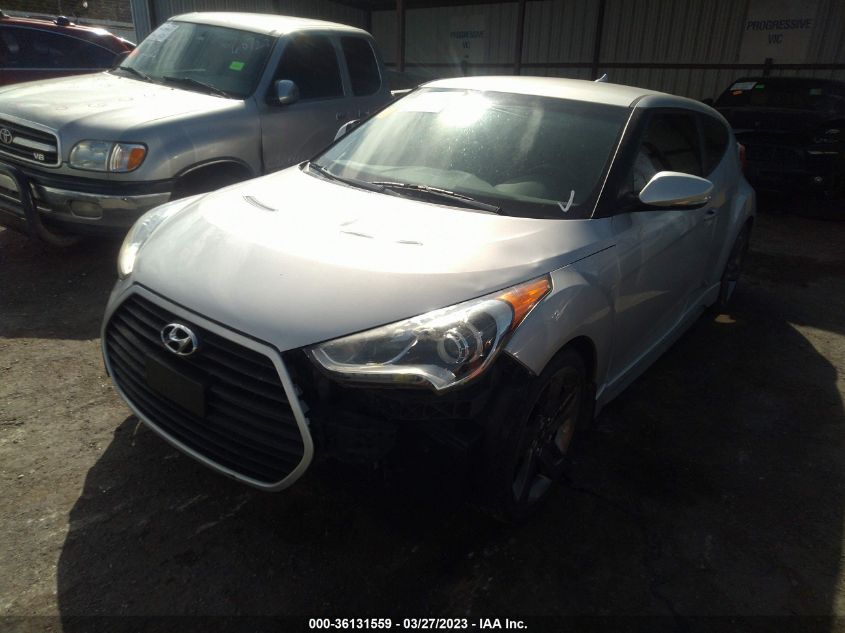 2014 HYUNDAI VELOSTER TURBO - KMHTC6AE7EU198167
