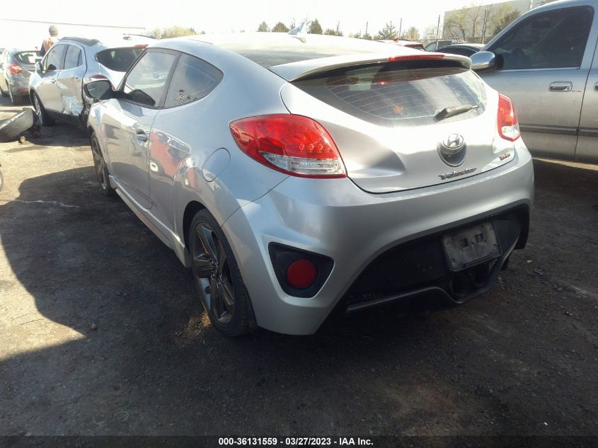 2014 HYUNDAI VELOSTER TURBO - KMHTC6AE7EU198167